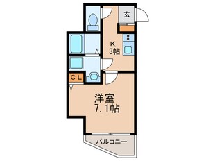 ラパンジール四天王寺東の物件間取画像